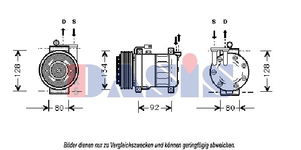 AKS DASIS Kompressori, ilmastointilaite 853230N